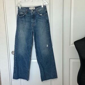 Reformation Blue Flare & Wide Leg Jeans